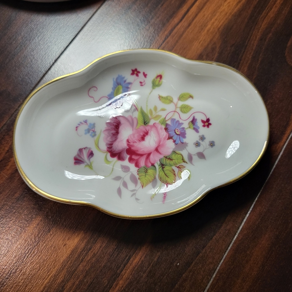 Vintage Floral trinket dish